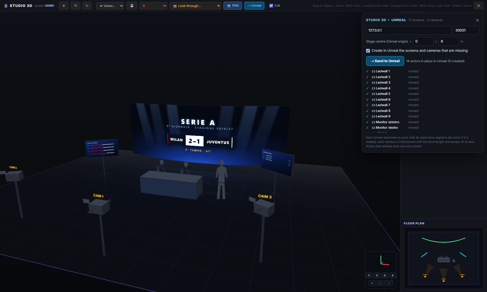 Creator — Studio 3D ▸ Unreal